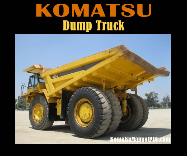 Komatsu Dump Truck 330M Service Manual PDF SN A10190-A10211